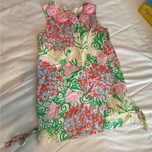 Lilly Pulitzer Floral Dress with Pink and Green